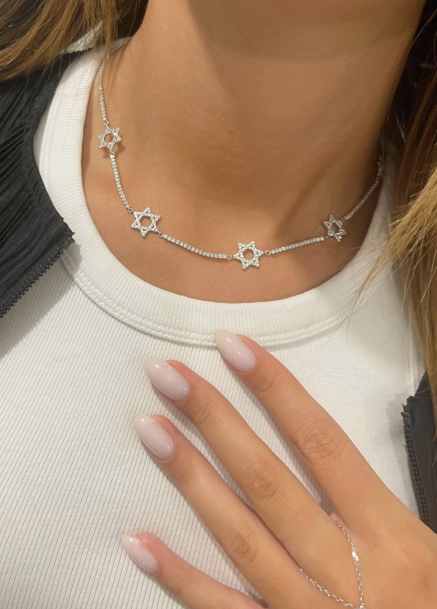 Star of David Tennis Necklace