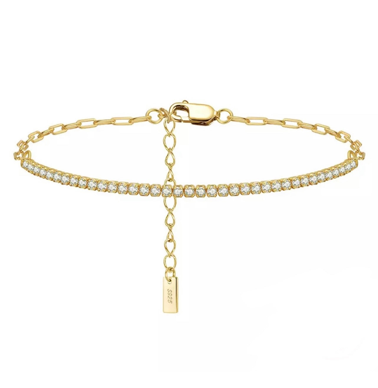 Tennis Paperclip Bracelet