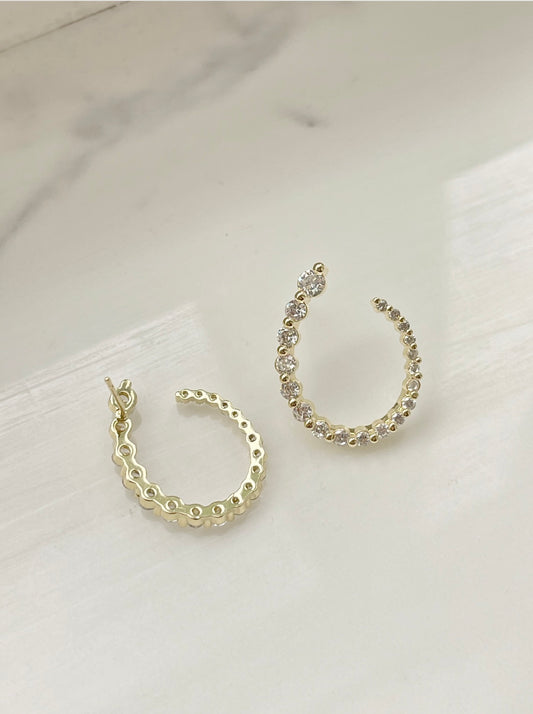 Statement U Earrings